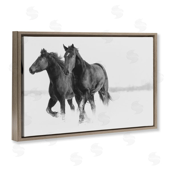 Stupell Industries Amy Carroll | Galloping Winter Horses