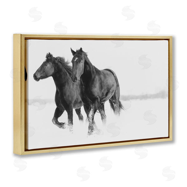 Stupell Industries Amy Carroll | Galloping Winter Horses