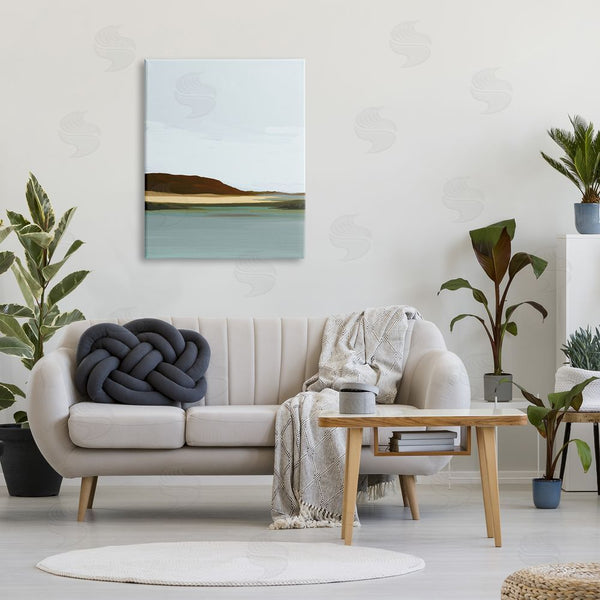 Stupell Industries Amy Hall | Abstract Mountain Lake Wall Art