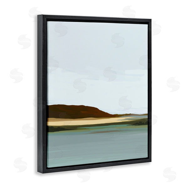 Stupell Industries Amy Hall | Abstract Mountain Lake Wall Art