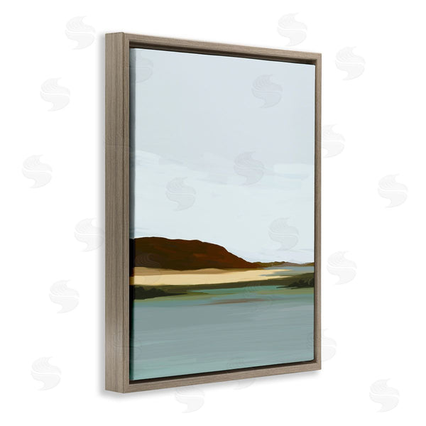 Stupell Industries Amy Hall | Abstract Mountain Lake Wall Art