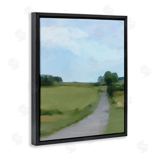 Stupell Industries Amy Hall | Abstract Path Through Grassland Rural Landscape Scene Wall Art
