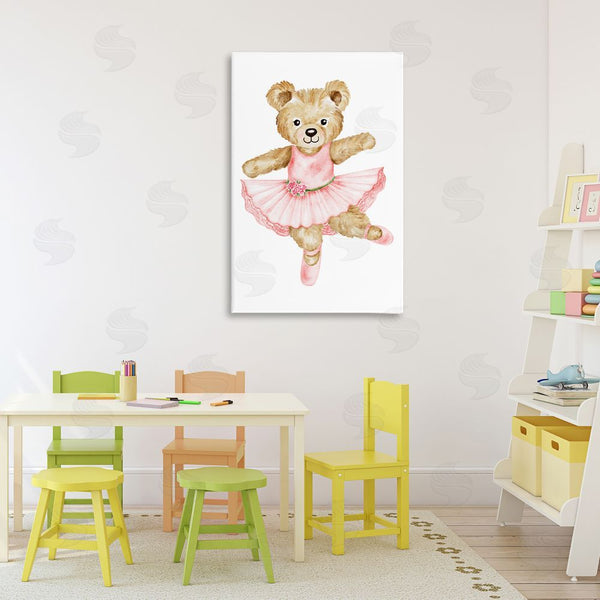 Stupell Industries Amy Hall | Ballerina Teddy Bear Wall Art