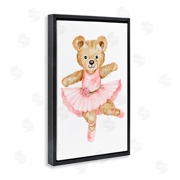 Stupell Industries Amy Hall | Ballerina Teddy Bear Wall Art