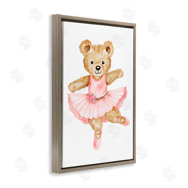 Stupell Industries Amy Hall | Ballerina Teddy Bear Wall Art