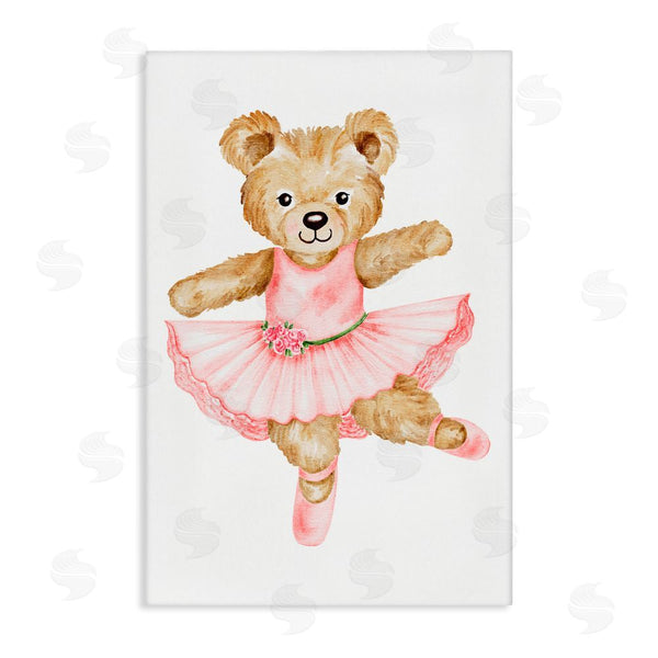 stupell industries Amy Hall | Ballerina Teddy Bear Wall Art