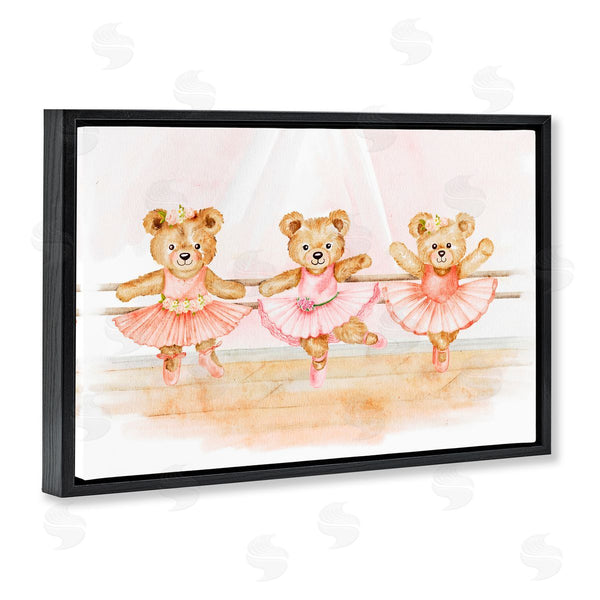Stupell Industries Amy Hall | Ballet Teddies Triplet Wall Art