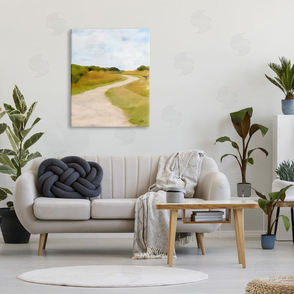 Stupell Industries Amy Hall | Countryside Landscape Grassland Path Nature Vegetation Wall Art