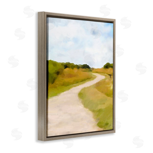 Stupell Industries Amy Hall | Countryside Landscape Grassland Path Nature Vegetation Wall Art