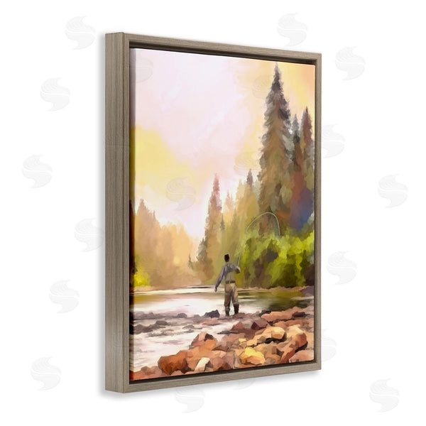 Stupell Industries Amy Hall | Fly Fishing At Lake Wall Art
