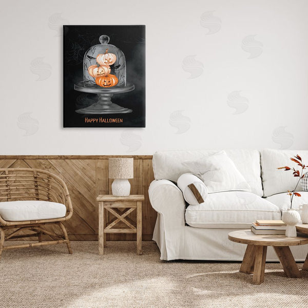Stupell Industries Amy Hall | Halloween Pumpkins & Crows Wall Art