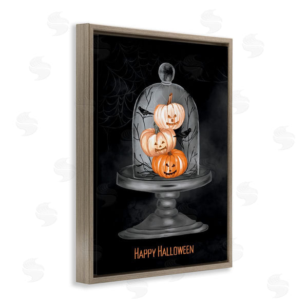 Stupell Industries Amy Hall | Halloween Pumpkins & Crows Wall Art