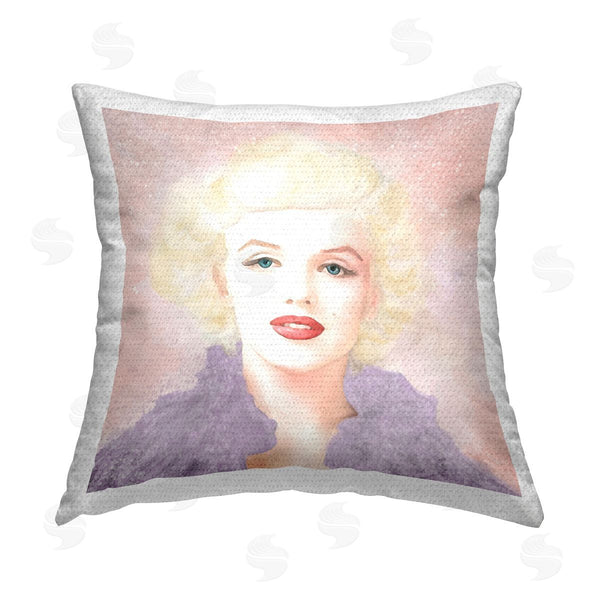 Stupell Industries Amy Hall | Pastel Marilyn Portrait Printed Throw Pillow