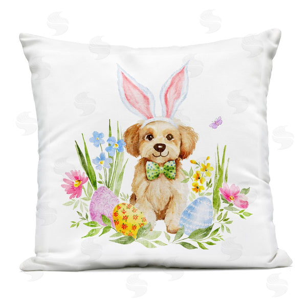 Stupell Industries Amy Hall | Playful Easter Puppy Printed Throw Pillow