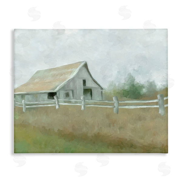 stupell industries Amy Hall | Rural Farmland Fence Wall Art