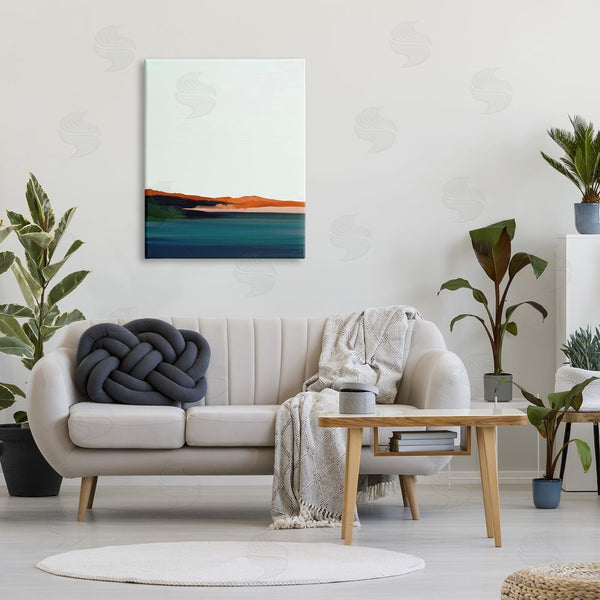 Stupell Industries Amy Hall | Serene Coastline Landscape Red Sands Quiet Sky Wall Art