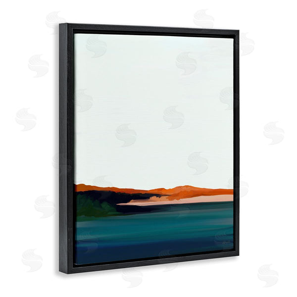 Stupell Industries Amy Hall | Serene Coastline Landscape Red Sands Quiet Sky Wall Art