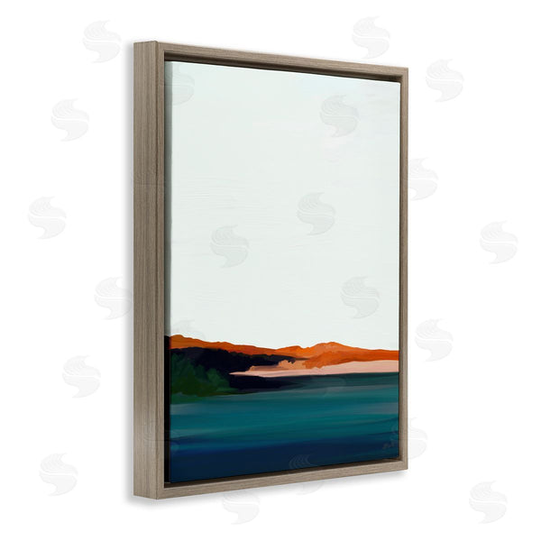 Stupell Industries Amy Hall | Serene Coastline Landscape Red Sands Quiet Sky Wall Art