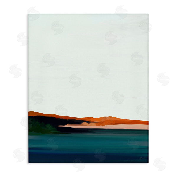 stupell industries Amy Hall | Serene Coastline Landscape Red Sands Quiet Sky Wall Art
