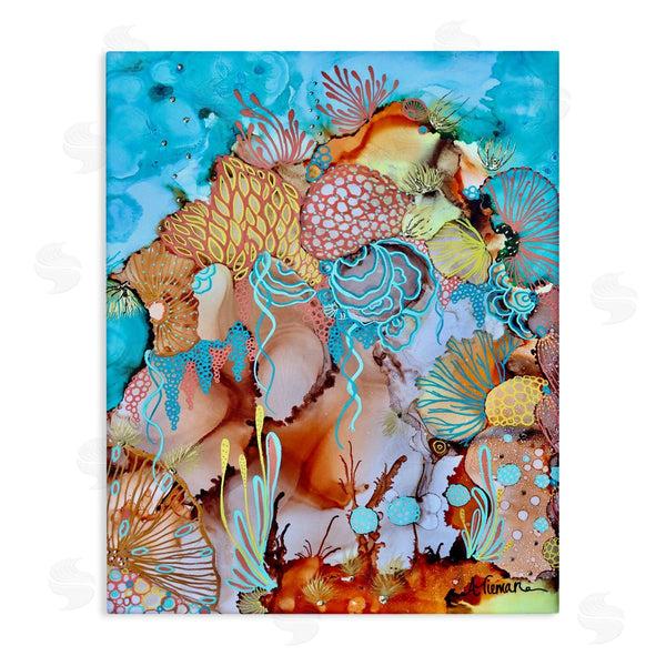 stupell industries Amy Tieman | Abstract Coral Reef Pattern