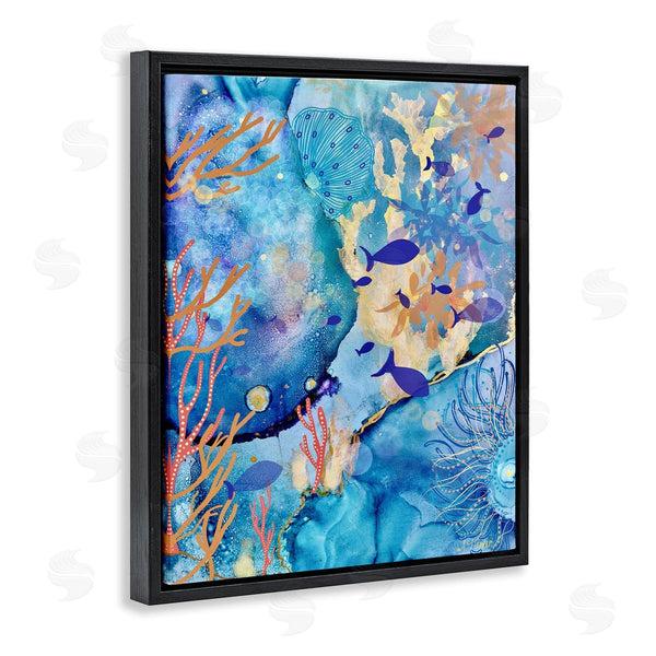 Stupell Industries Amy Tieman | Coral & Sea Life Collage