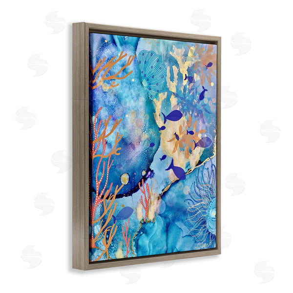 Stupell Industries Amy Tieman | Coral & Sea Life Collage