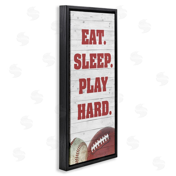 Stupell Industries Andi Metz | Eat Sleep Play Hard Sports Wall Art