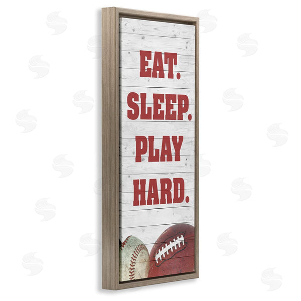 Stupell Industries Andi Metz | Eat Sleep Play Hard Sports Wall Art