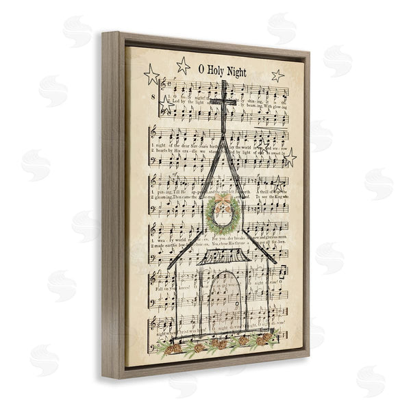 Stupell Industries Andi Metz | Festive Holy Night Musical Script