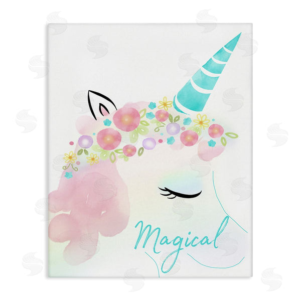 stupell industries Andi Metz | Magical Floral Unicorn