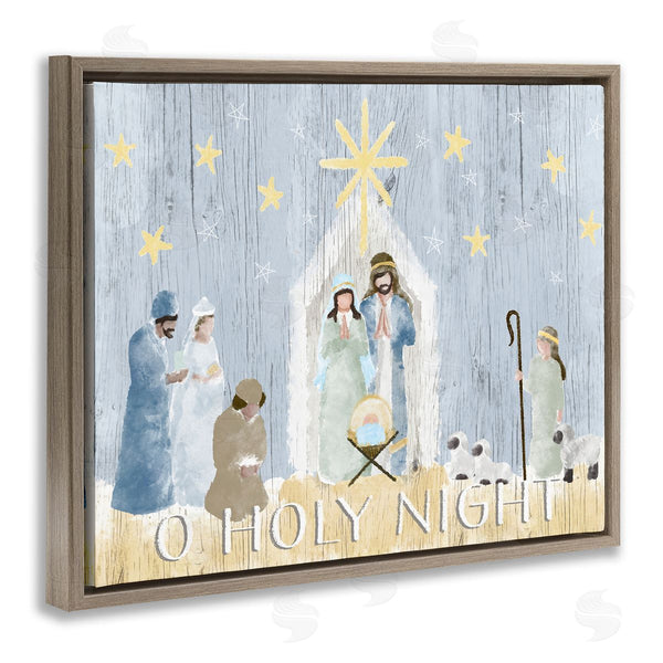 Stupell Industries Andi Metz | Nativity Barn Stable Scene