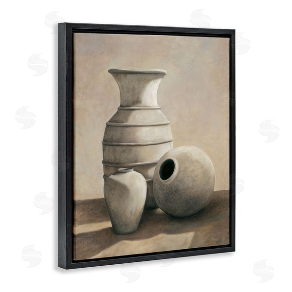 Stupell Industries André Mazo | Sepia Ceramic Urn Vases Still Life Detailed Drawing Wall Art
