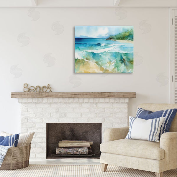 Stupell Industries Andrea Haase | Abstract Beach Waves Wall Art