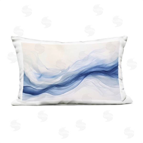 Stupell Industries Andrea Haase | Abstract Indigo Mist Printed Throw Pillow