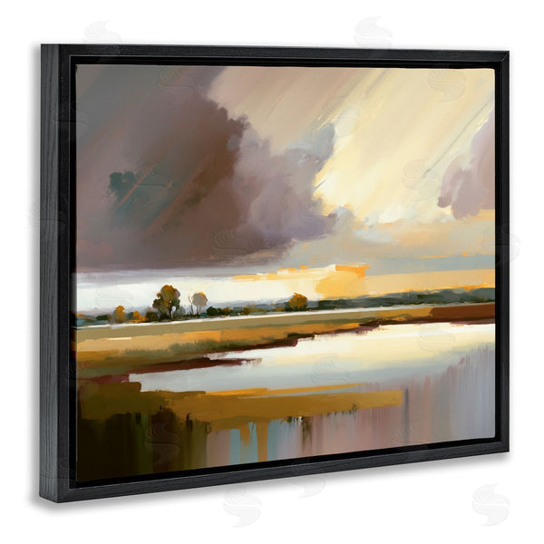 Stupell Industries Andrea Haase | Abstract Lake Painting Wall Art