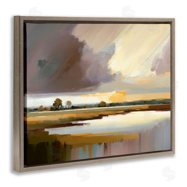 Stupell Industries Andrea Haase | Abstract Lake Painting Wall Art