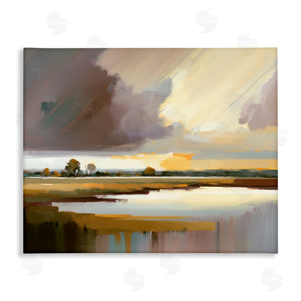 stupell industries Andrea Haase | Abstract Lake Painting Wall Art