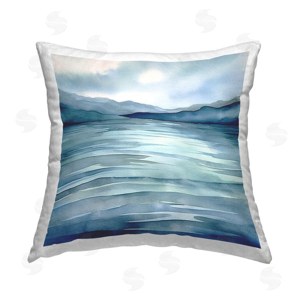 stupell industries Andrea Haase | Abstract Lake View Printed Throw Pillow