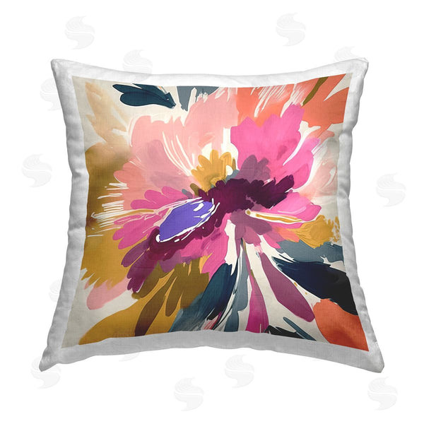 stupell industries Andrea Haase | Abstract Pink Blossom Printed Throw Pillow