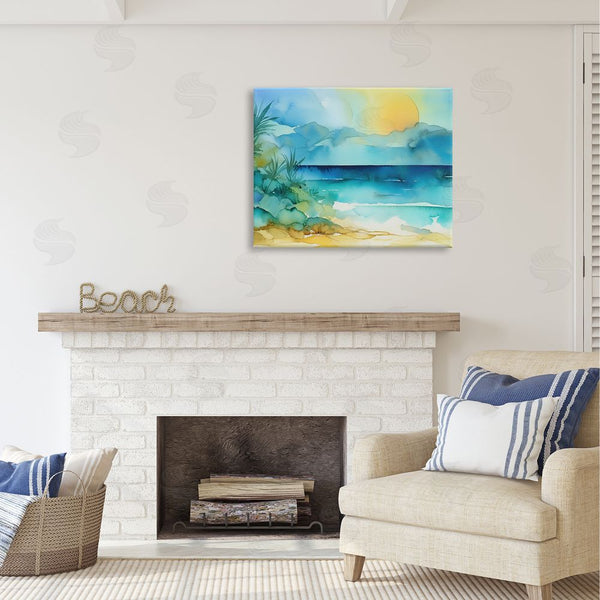 Stupell Industries Andrea Haase | Abstract Sun On Beach Wall Art