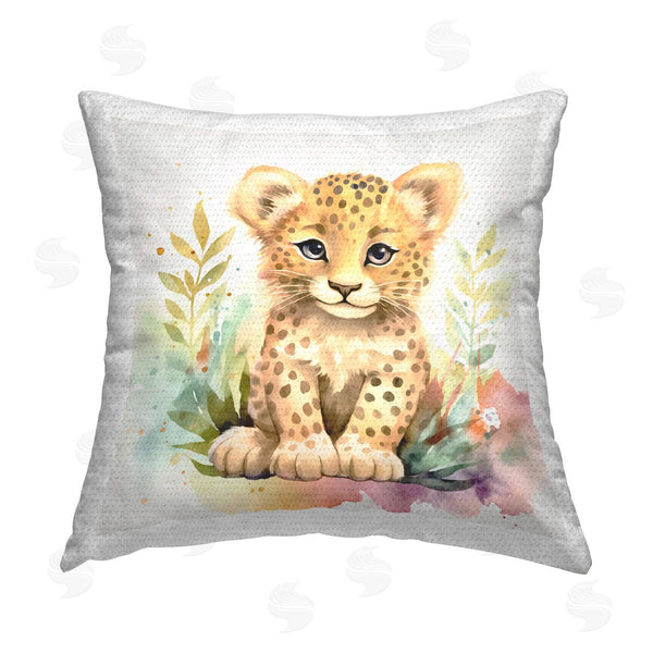 Stupell Industries Andrea Haase | Baby Cheetah Cub Printed Throw Pillow