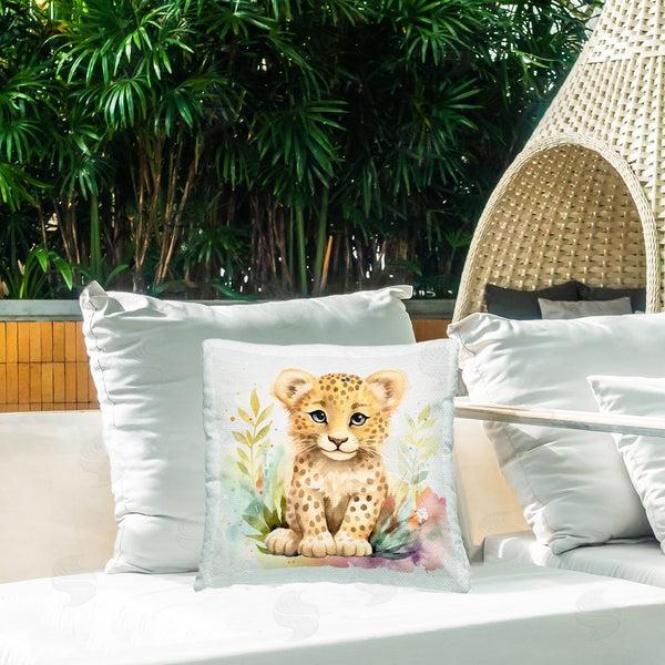 Stupell Industries Andrea Haase | Baby Cheetah Cub Printed Throw Pillow