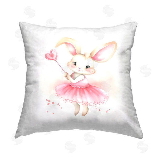 stupell industries Andrea Haase | Ballerina Bunny with Wand Printed Throw Pillow