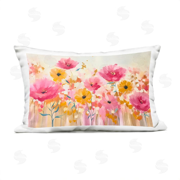 Stupell Industries Andrea Haase | Blooming Whimsy Pink & Yellow Throw Pillow