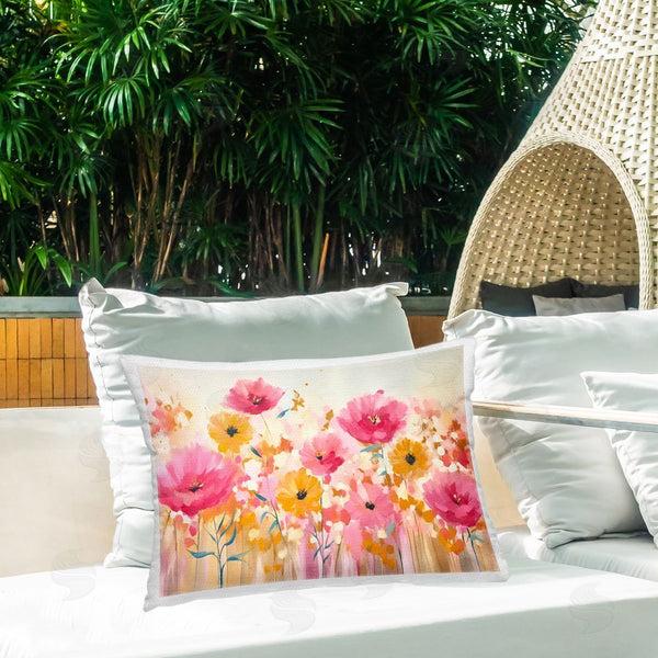 Stupell Industries Andrea Haase | Blooming Whimsy Pink & Yellow Throw Pillow