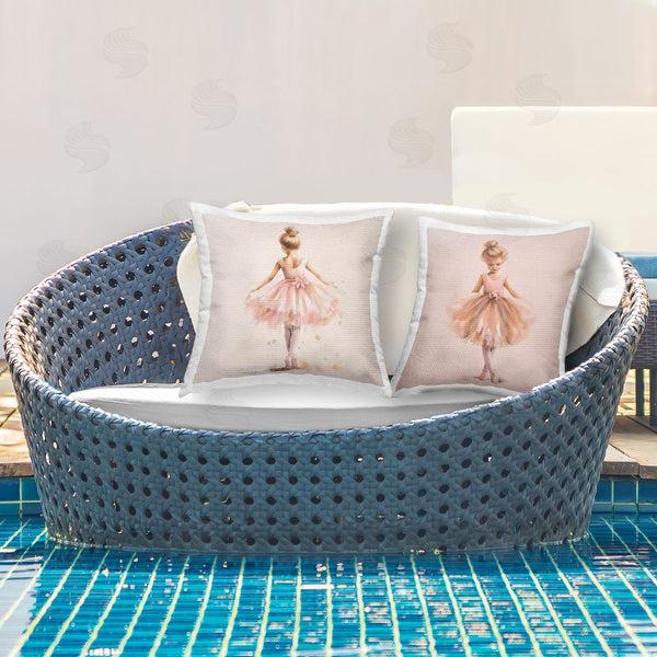 Stupell Industries Andrea Haase | Dancing Star Ballerinas Printed Throw Pillow Set