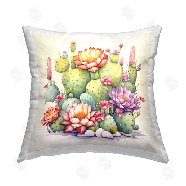 stupell industries Andrea Haase | Desert Spring Blooms Printed Throw Pillow