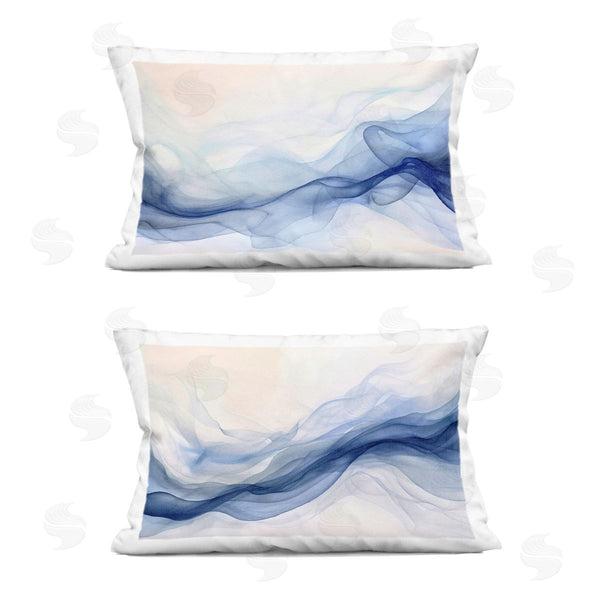 stupell industries Andrea Haase | Dreamy Indigo Mist Printed Throw Pillow Set