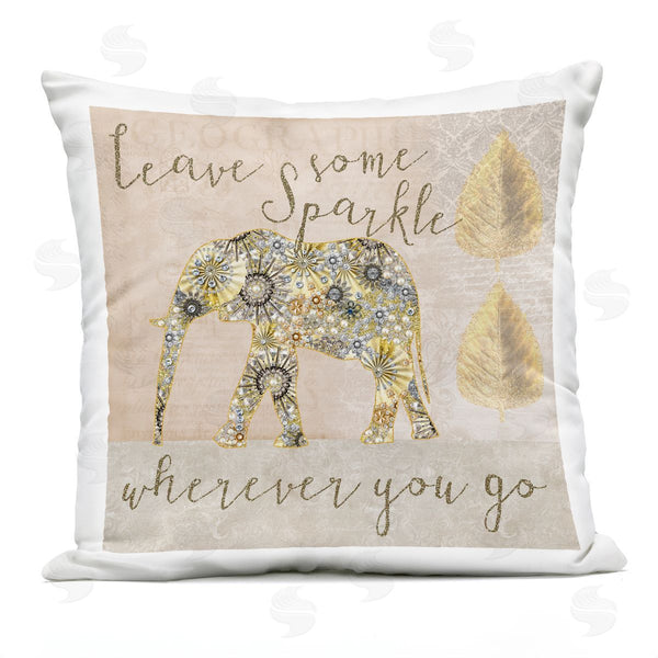 Stupell Industries Andrea Haase | Leave Sparkle Wherever You Go Glam Printed Throw Pillow