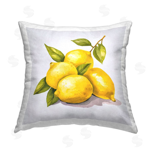 stupell industries Andrea Haase | Lemon Delights Fruit Printed Throw Pillow